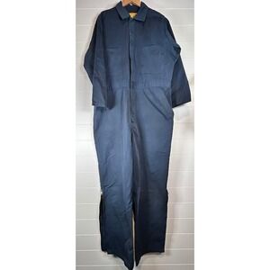 Diamondback‎ Work Wear Men's Navy Blue Long Sleeve Zippered Coveralls XLTall